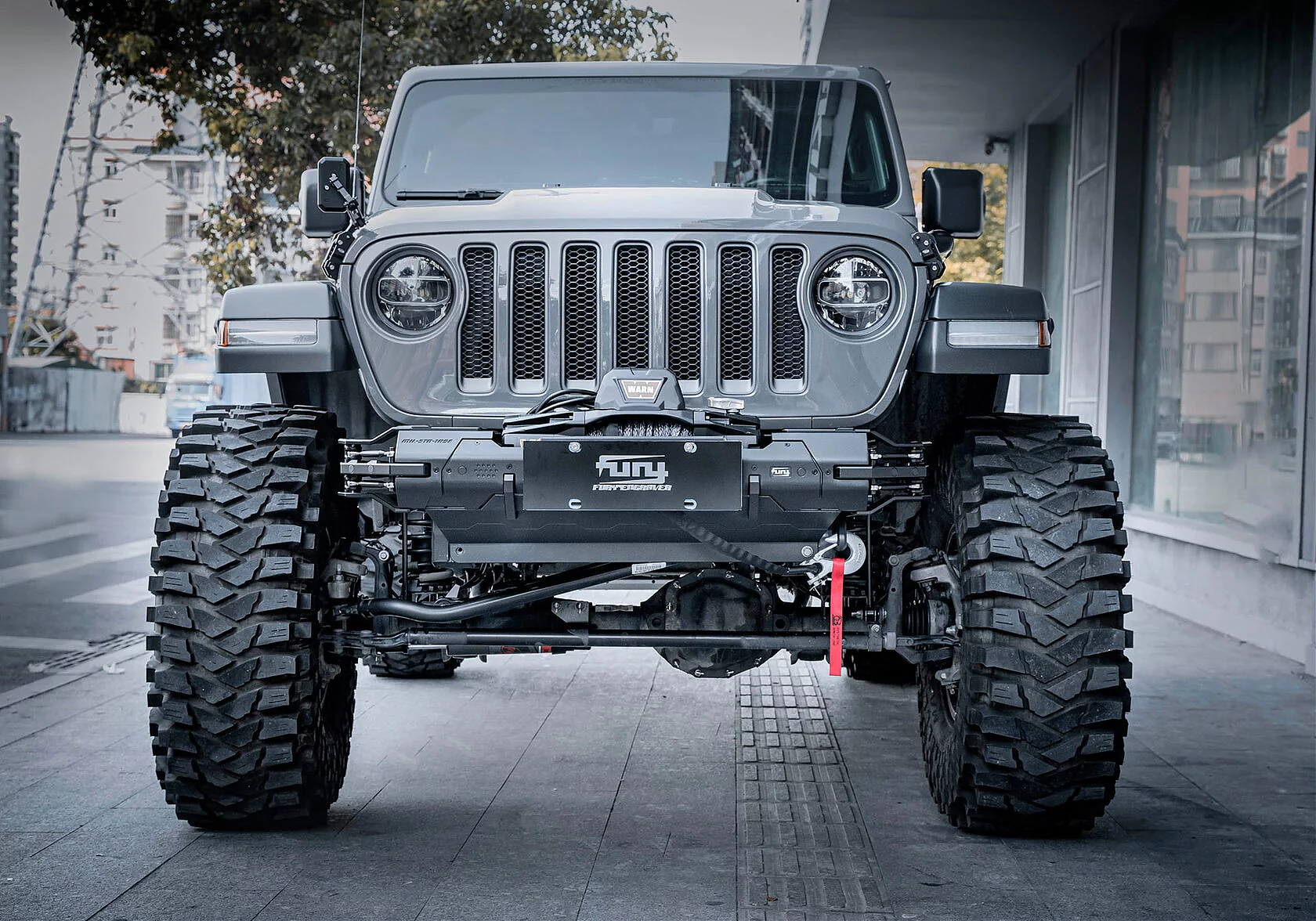 Передний силовой бампер FURY серии Awaken для Jeep Wrangler JL