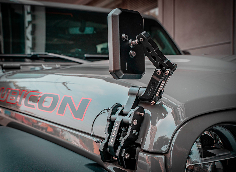 Замки капота с зеркалом FURY серии Awaken алюминиевые для Jeep Wrangler JL